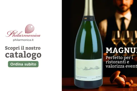 Bottiglia Magnum di champagne, perfetta per ristoranti e per valorizzare eventi. Scopri il catalogo Philarmonica.