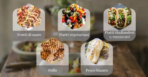 Scopri i perfetti sauvignon abbinamenti: frutti di mare, piatti vegetariani, tacos, pollo e pesce bianco.